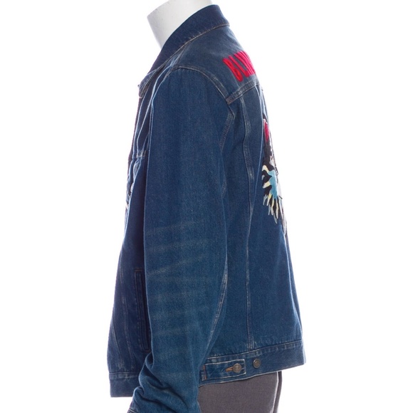GUCCI Angry Cat Denim Jacket XXL - Picture 3 of 4